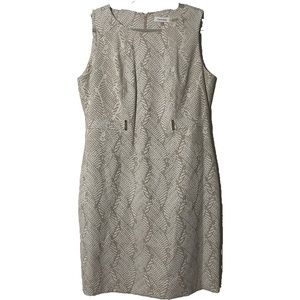 Tan Calvin Klein dress